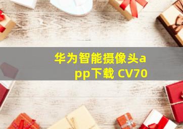 华为智能摄像头app下载 CV70